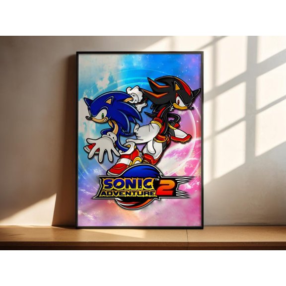 Sonic The Hedgehog Video Game Character Gamer Room Setup poster Wall Art Decor 12x18 UNFRAMED