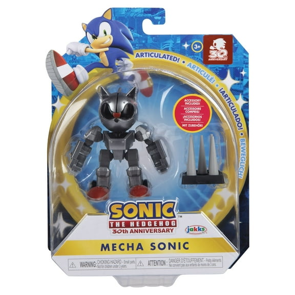 Sonic The Hedgehog Wave 5 Mecha Sonic Action Figure (Classic, with Trap Spring)