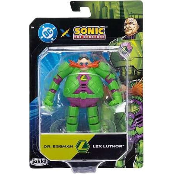 Sonic The Hedgehog x DC Dr Eggman as Lex Luthor Action Figure