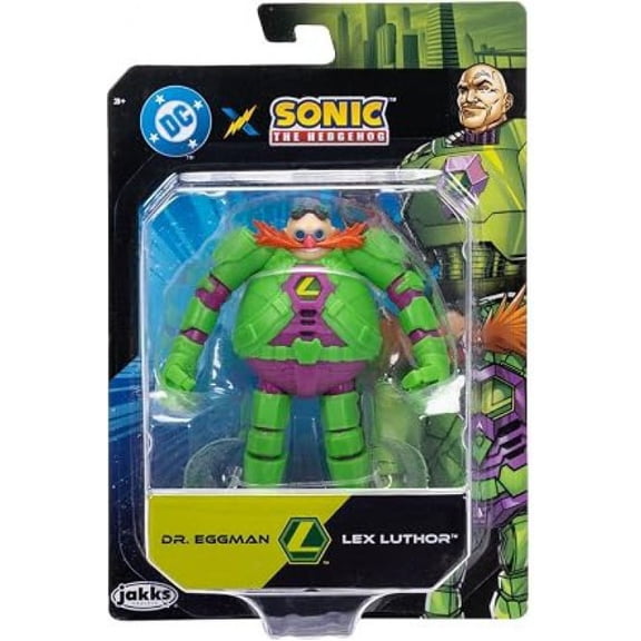 Sonic The Hedgehog x DC Dr Eggman as Lex Luthor Action Figure