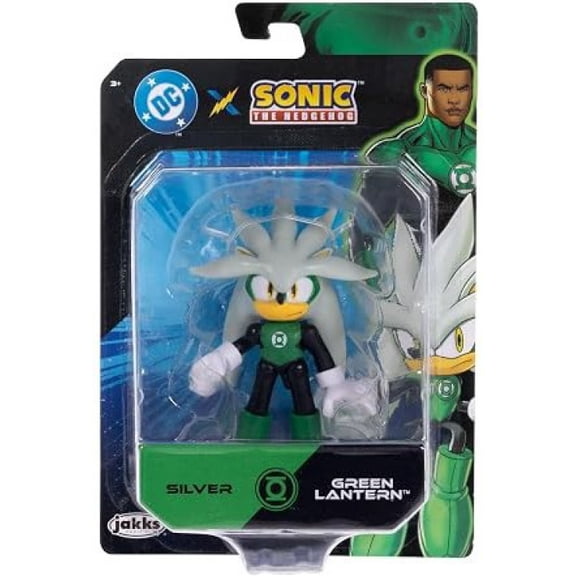 Sonic The Hedgehog x DC Silver as the Green Lantern Action Figure