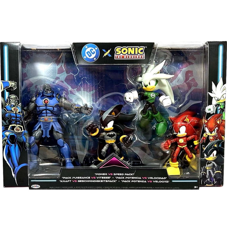 DC x Sonic the Hedgehog Action Figure Multipack | Sonic, Silver