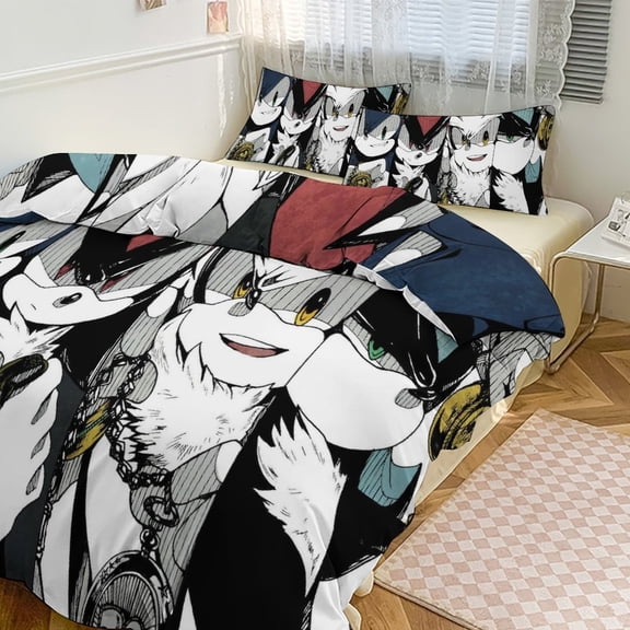 Sonic The Hedgehog4 Luxury Dual-Sided Bedding Set | Heavyweight, Ultra Soft & Vibrantly Printed