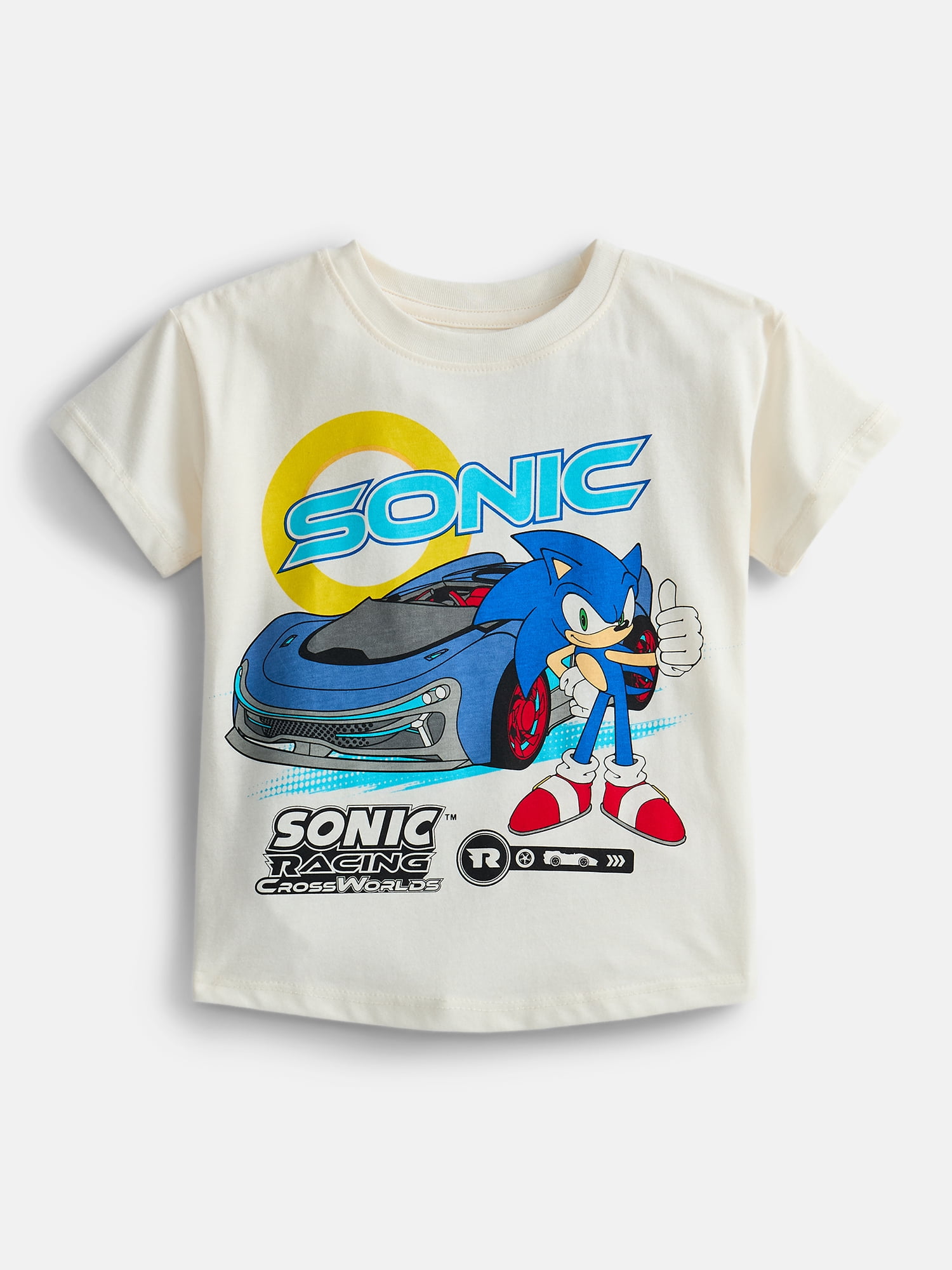 Sonic the Hedgehog Toddlers' Graphic Tee with Short Sleeves, Sizes 12M-5T
