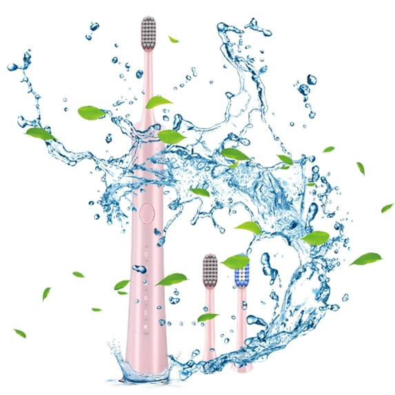 Sonic Toothbrush,Electric Tooth Brush,Convenient Rotary Electric Toothbrush All-round Cleaning Teeth Efficient Fully Automatic Charging Tooth Cleaning Artifact Pink