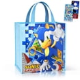 thumbnail image 1 of Sonic Tote Bag - Bundle with with 15" Double Sided Grocery Bag Featuring Sonic Plus Stickers, More | Double-Sided Sonic Reusable Bags Large, 1 of 4