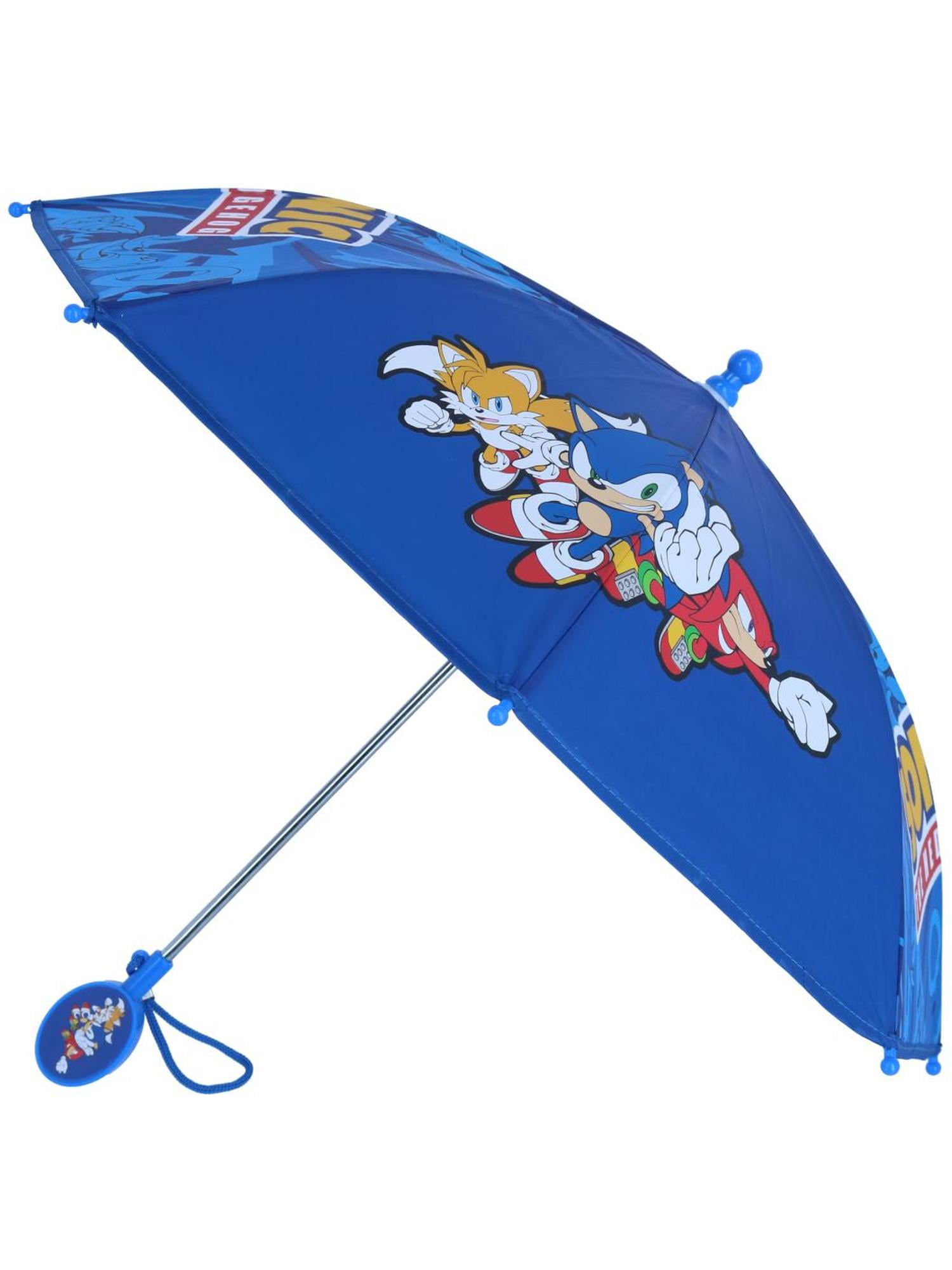 UPD U.P.D., INC Kids' Sonic the Hedgehog Tails and Knuckles Stick Umbrella