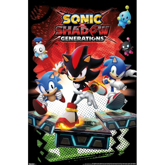Sonic X Shadow Generations (2024) - Key Art Wall Poster, 14.725" x 22.375"