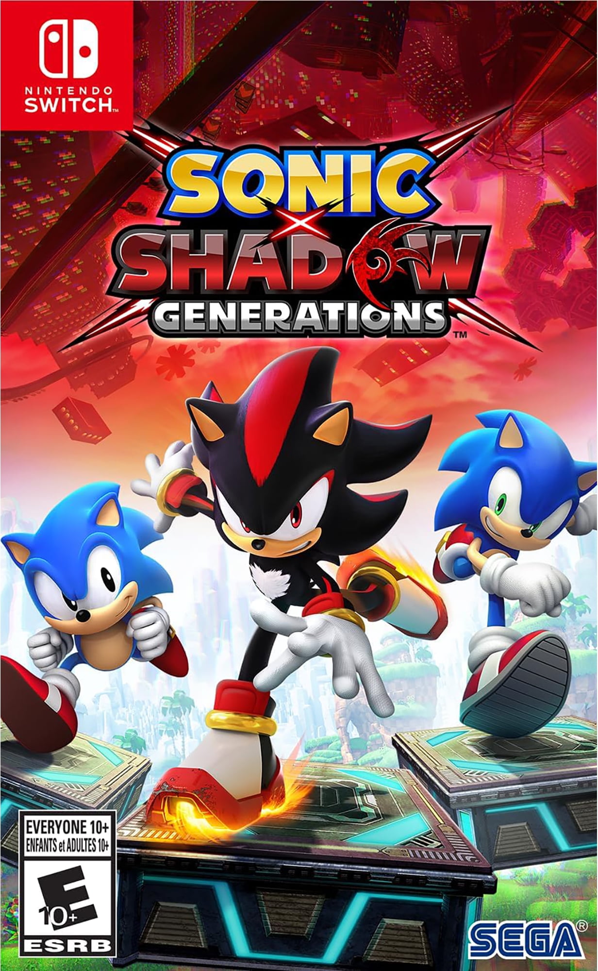 Free Shipping! SEGA Sonic X Shadow Generations Nintendo Switch