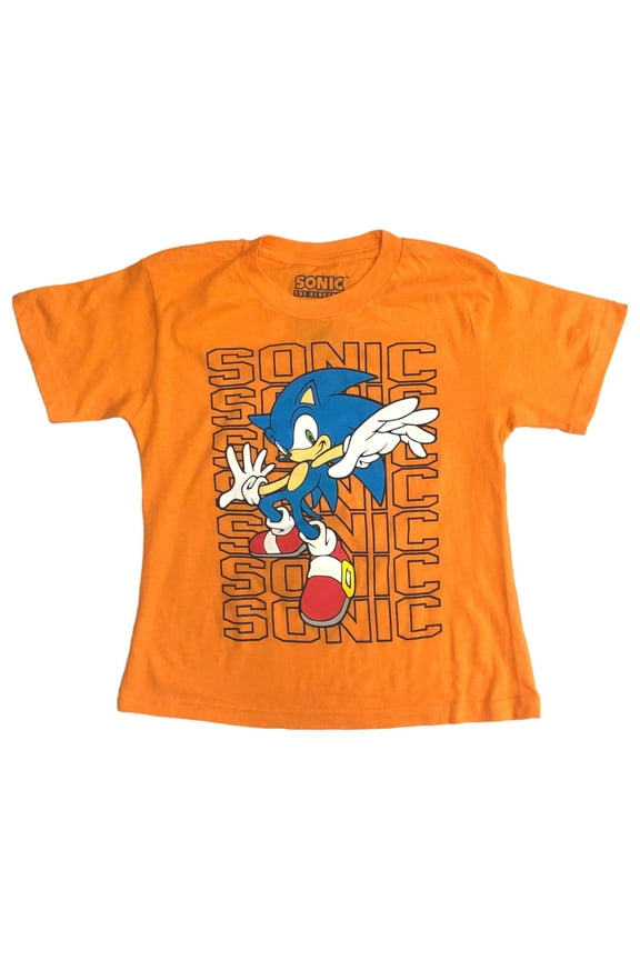 the Hedgebog Boys Orange Short Sleeve Gamer Tee Shirt T-Shirt Large