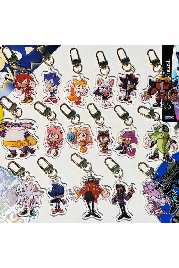 Sonic the Hedgehog 1.5-2in Mini Acrylic Charms (1 keychain)
