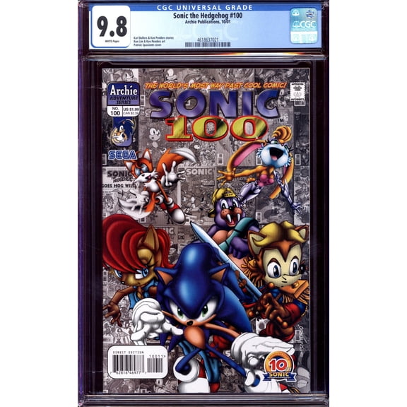 Sonic the Hedgehog #100 - CGC 9.8 Comic Book