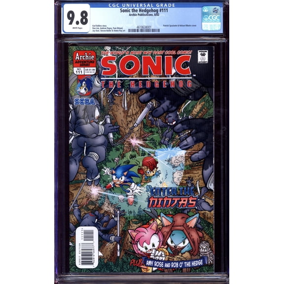 Sonic the Hedgehog #111 - CGC 9.8 Comic Book