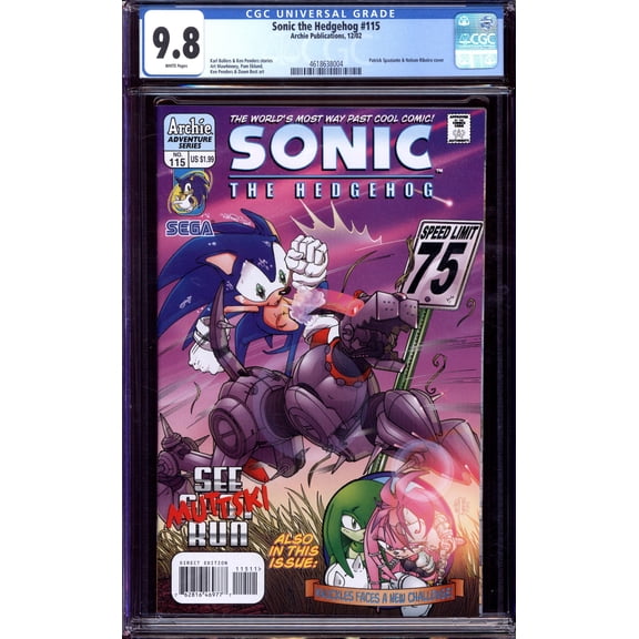 Sonic the Hedgehog #115 - CGC 9.8 Comic Book