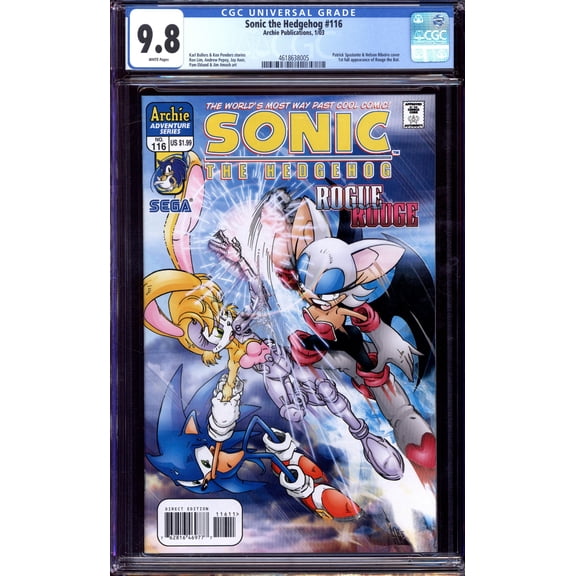 Sonic the Hedgehog #116 - CGC 9.8 Comic Book