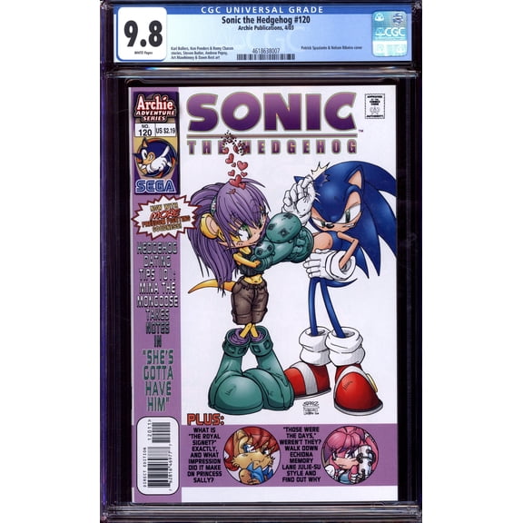 Sonic the Hedgehog #120 - CGC 9.8 Comic Book