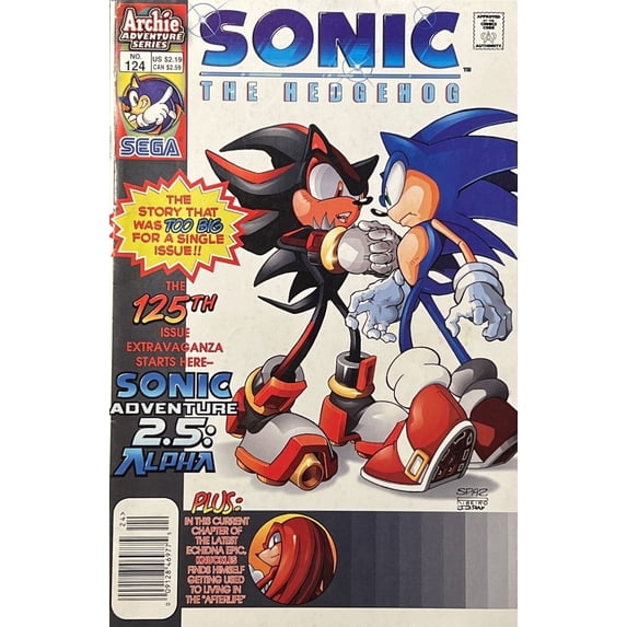 Sonic the Hedgehog #124 (Newsstand) VF ; Archie Comic Book