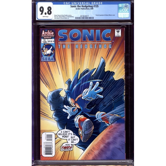 Sonic the Hedgehog #135 - CGC 9.8 Comic Book