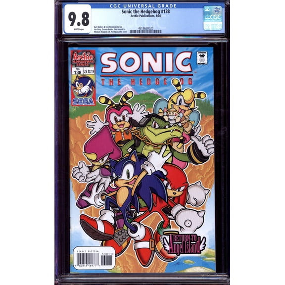 Sonic the Hedgehog #138 - CGC 9.8 Comic Book