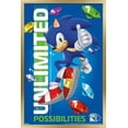 thumbnail image 1 of Sonic the Hedgehog (1991) - 35th Anniversary Thumbs Up Wall Poster, 22.375" x 34" Framed, 1 of 5