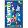 thumbnail image 1 of Sonic the Hedgehog (1991) - 35th Anniversary Thumbs Up Wall Poster, 22.375" x 34" Framed, 1 of 5