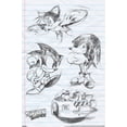 thumbnail image 1 of Sonic the Hedgehog (1991): Classic - Pencil Sketch Collage Wall Poster, 22.375" x 34", 1 of 4