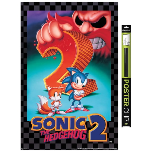 Sonic the Hedgehog 2 (1992) - Key Art Wall Poster, 22.375" x 34"