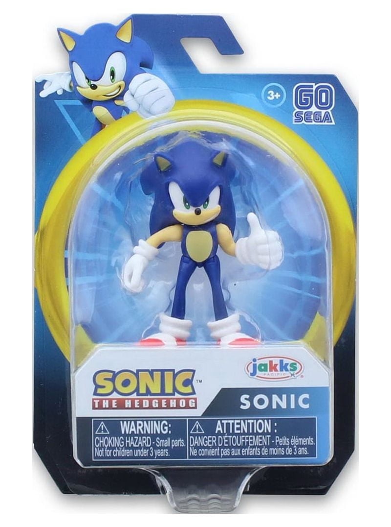 Sonic the Hedgehog Sonic - Figura de acción de 4 pulgadas, paquete de 2  unidades - Sonic moderno y sónico moderno de metal