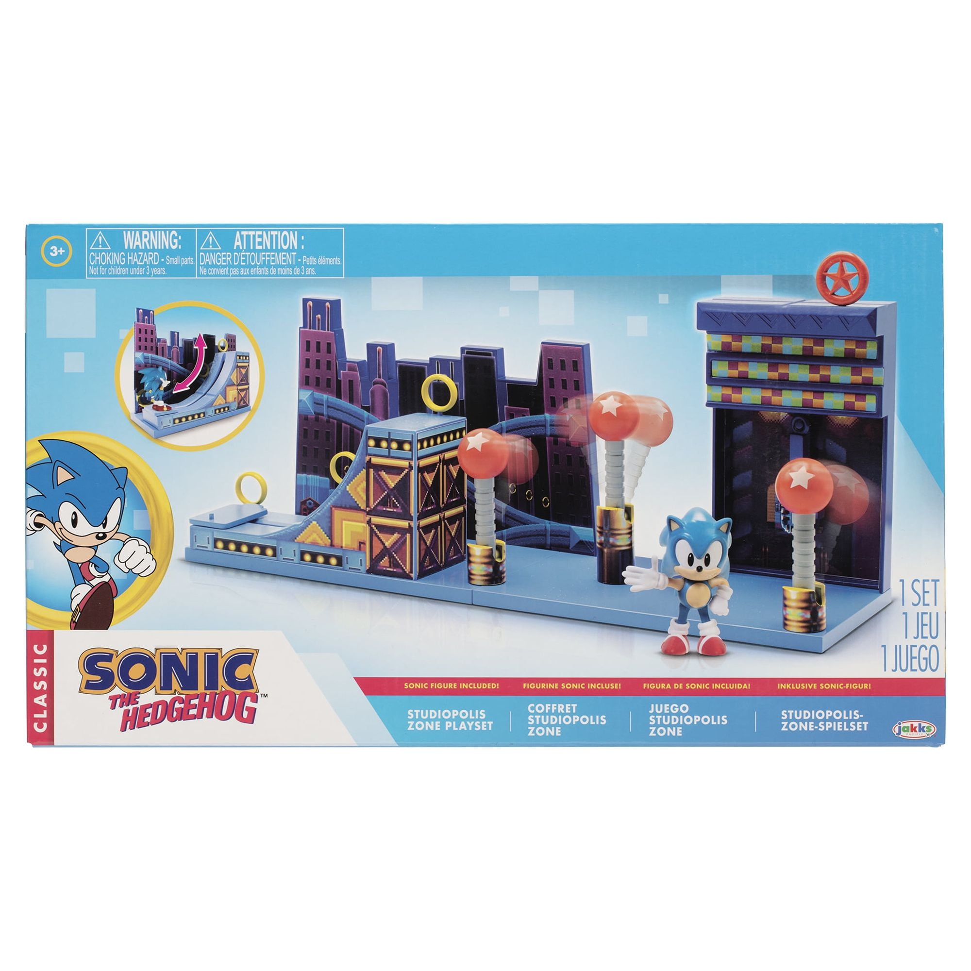 Sonic the Hedgehog 2.5 inch Studiopolis Zone Action Figure Playset