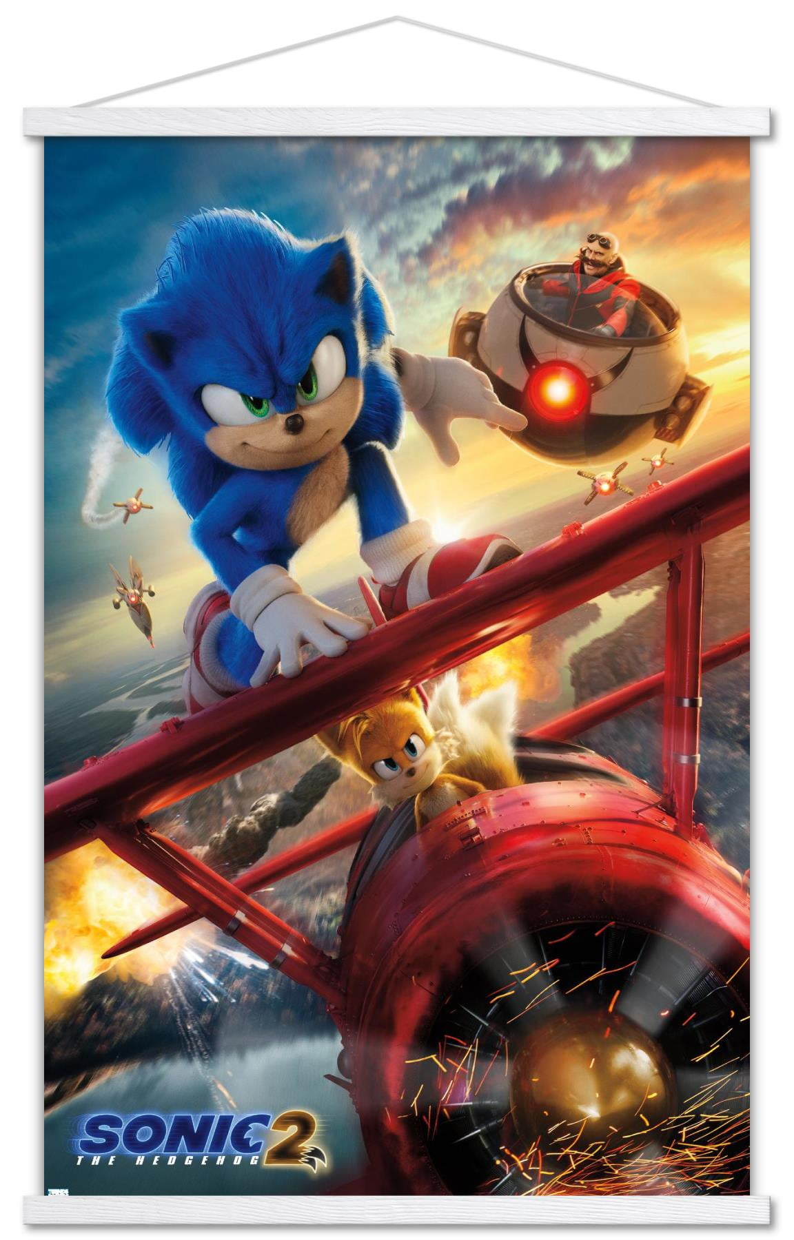 Sonic the Hedgehog 2 2022 27x40 DOUBLE SIDED ORIGINAL MOVIE POSTER