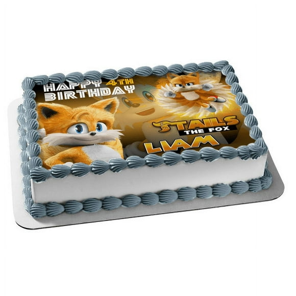 Sonic the Hedgehog 2 Tails the Fox Edible Cake Topper Image ABPID56284