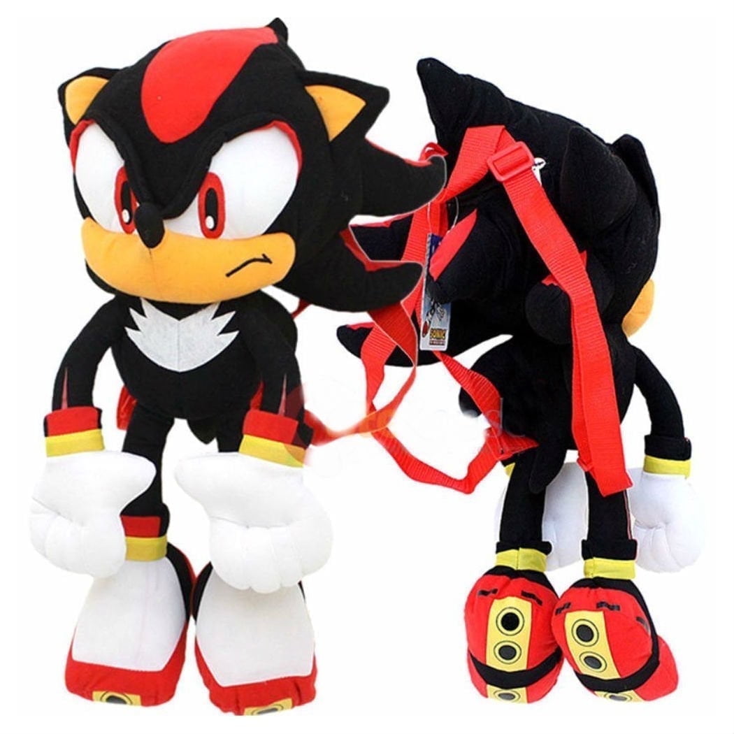 Sonic the Hedgehog 20" Plush Backpack - Black