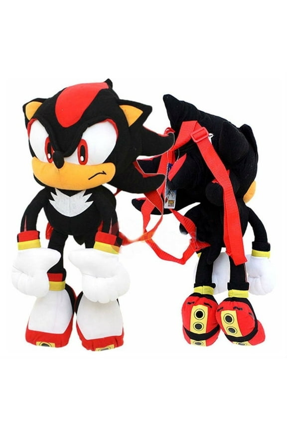 Sonic the Hedgehog 20" Plush Backpack - Black