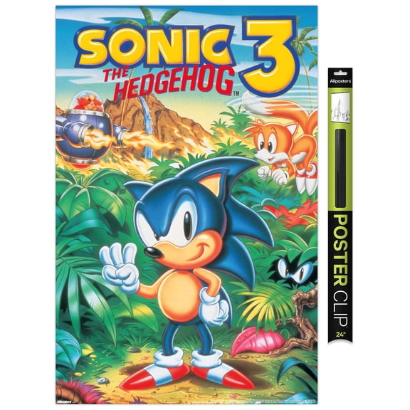 Sonic the Hedgehog 3 (1994) - Key Art Wall Poster, 22.375" x 34"