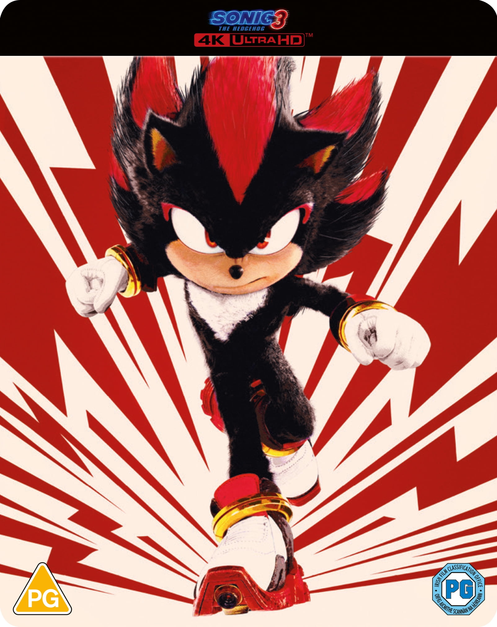 Sonic the Hedgehog 3 SteelBook #2 (Red) (4K Ultra HD) Ben Schwartz Idris Elba James Marsden