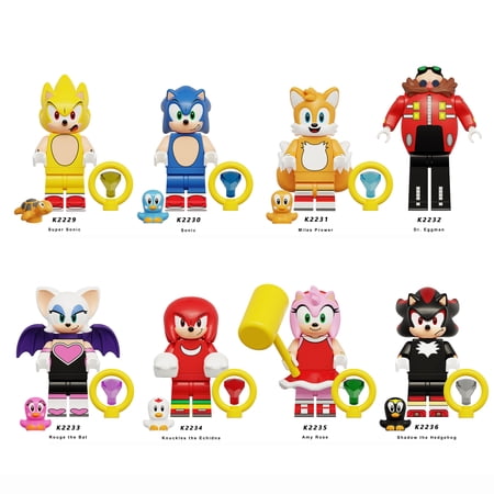 Sonic the Hedgehog 3 Custom Figures Building Block x 8 set