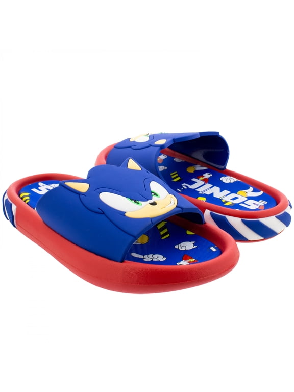 3D Character Boy's Comfort Slide Sandals-Size 11
