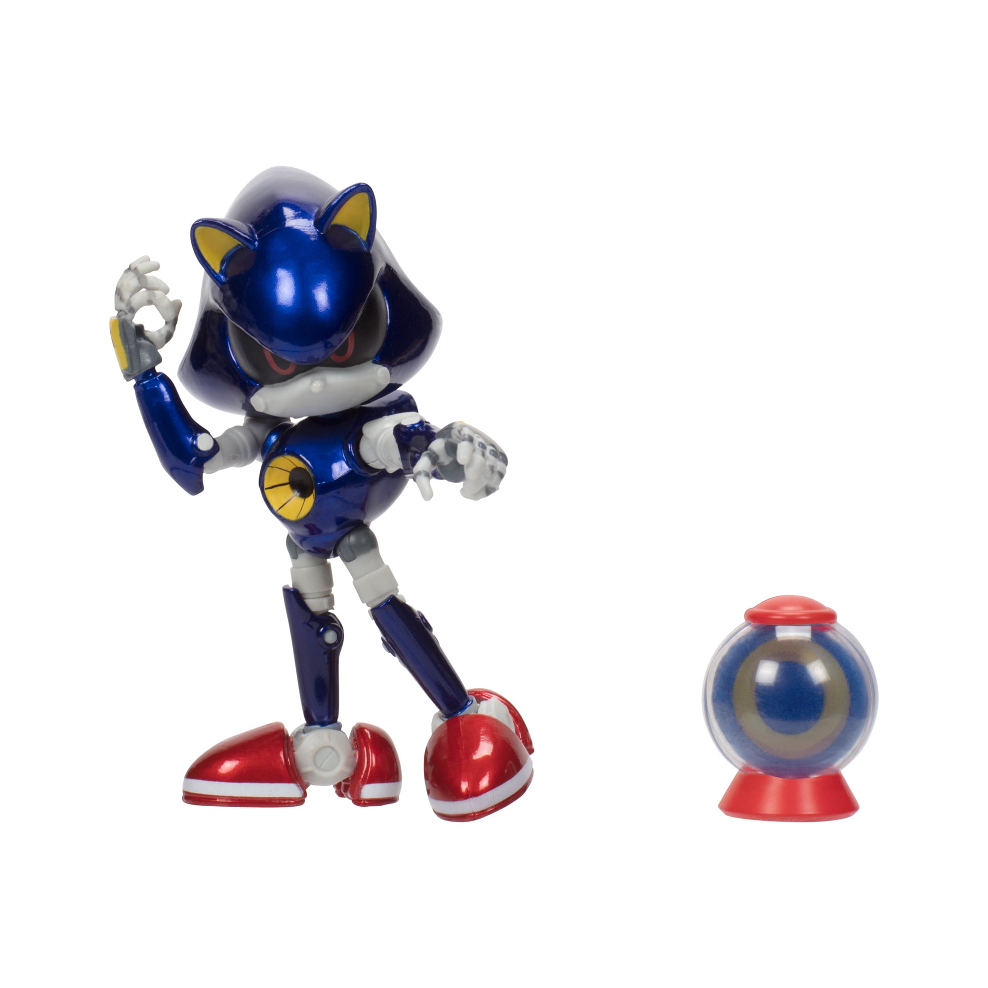 Sonic the Hedgehog 4" JAKKS Gold Collector Action Figure Metal Sonic