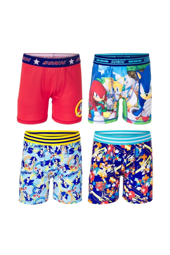 Boys Multipacks in Different Prints in Toddler and Big Kid Sizes 2/3T-12, 4-Pack Athletic Boxer Brief