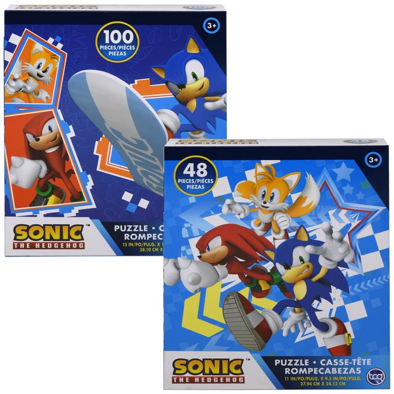 Sonic the Hedgehog Kids Jigsaw Puzzle, 48pc & 100pc Set, Suitable