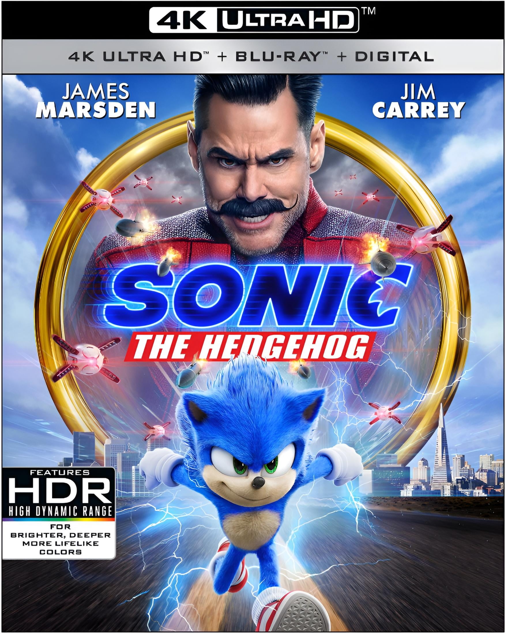 Sonic the Hedgehog (4K Ultra HD + Blu-ray + Digital Copy), Paramount, Action & Adventure