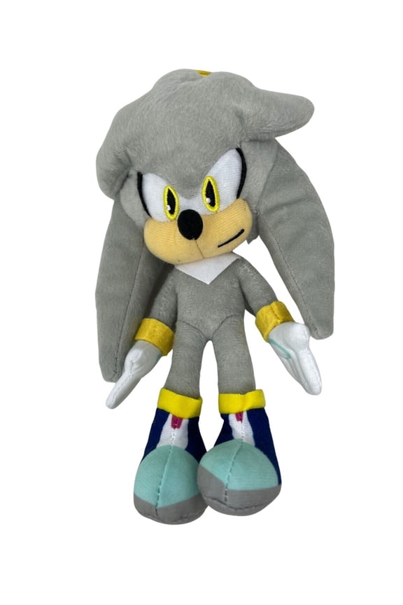 the Hedgehog 8" Plush Keychain/Coin Purse- SILVER