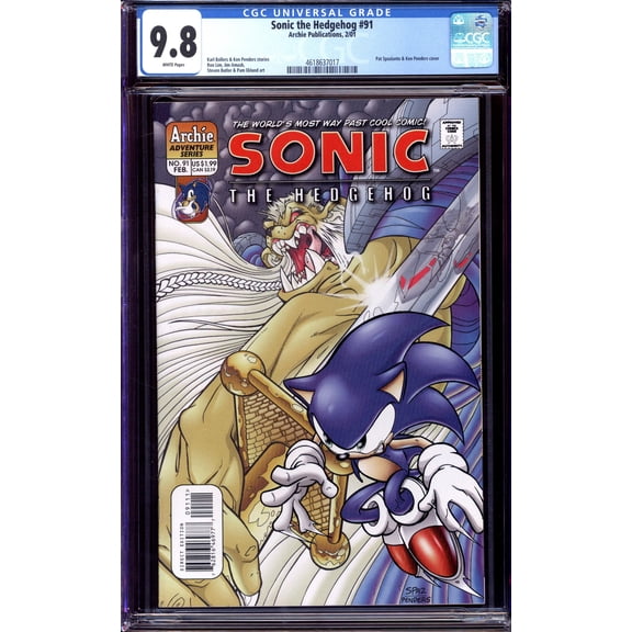 Sonic the Hedgehog #91 - CGC 9.8 Comic Book