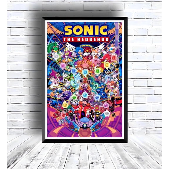 Sonic the Hedgehog Adventure Poster - Premium Game Room & Party Decor - 8x12 UNFRAMDE