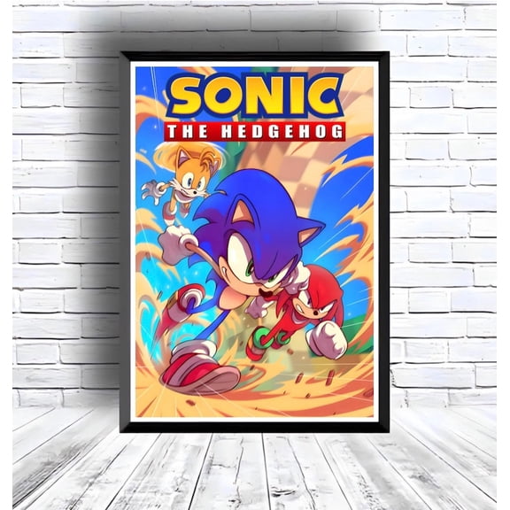 Sonic the Hedgehog Adventure Wall Art - Kids Bedroom & Game Room Decor - 12x18 UNFRAMDE