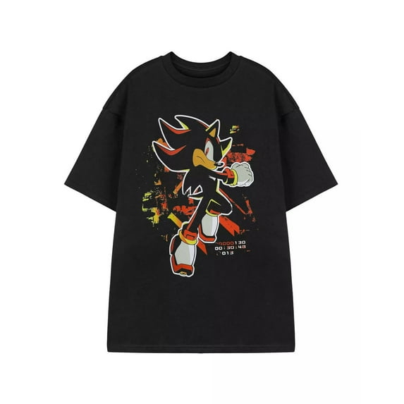 Sonic the Hedgehog Black Shadow Paint Short Sleeved T-Shirt