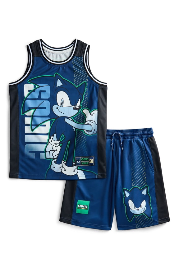 Boys Basketball Jersey and Shorts Set, 2-Piece, Sizes 4-12