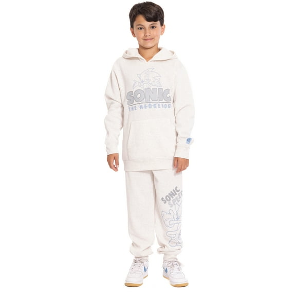 Sonic the Hedgehog Boy's Graphic Hoodie with Matching Jogger Pant, 2 Piece Set, Sizes 4-16