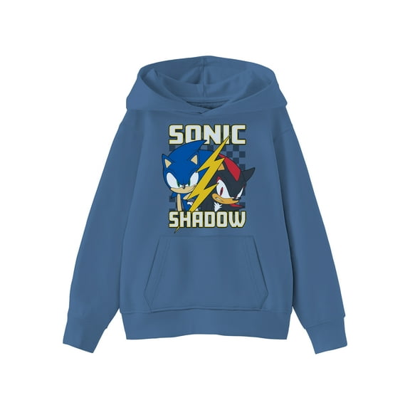Sonic the Hedgehog Kids Graphic Fleece Hoodie, Shadow Over Sonic, Sizes 4-18