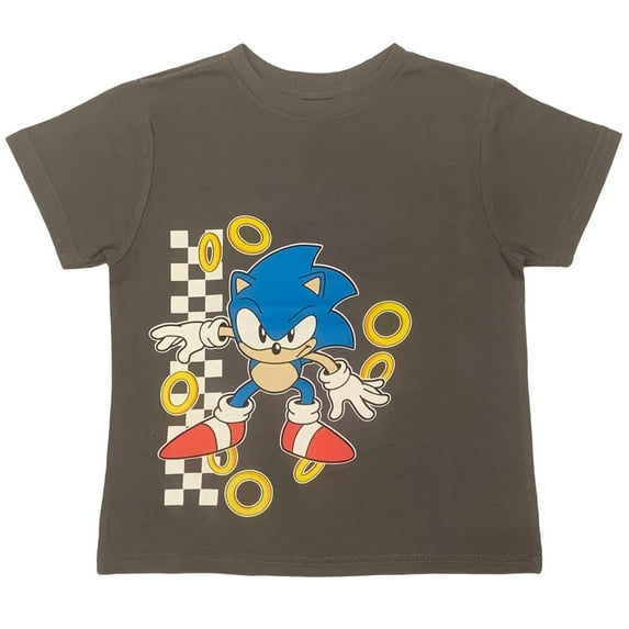 Sonic the Hedgehog Boys' Double Sided Graphic T-Shirt, Sizes 5-16